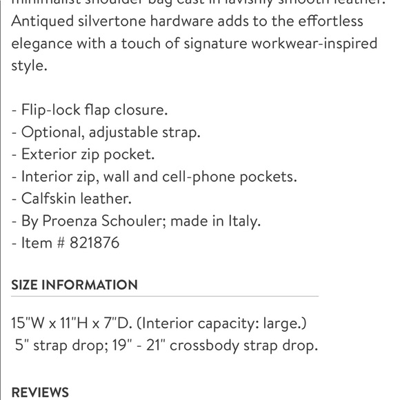 Proenza Schouler Elliott Satchel - Picture 5 of 14